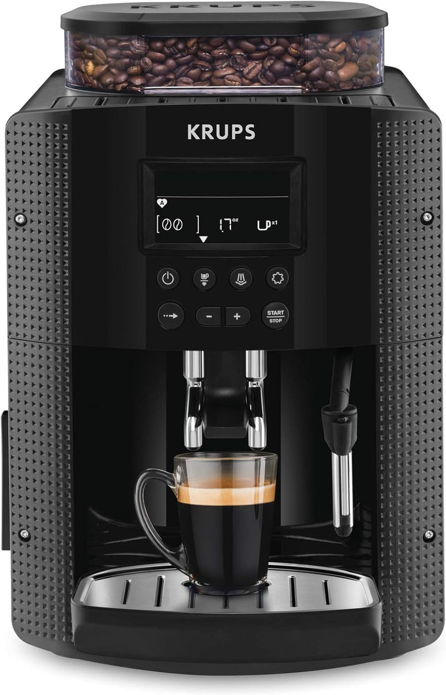 Krups Essential, macchina da caffè in chicchi, macchina da caffè automatica per espresso