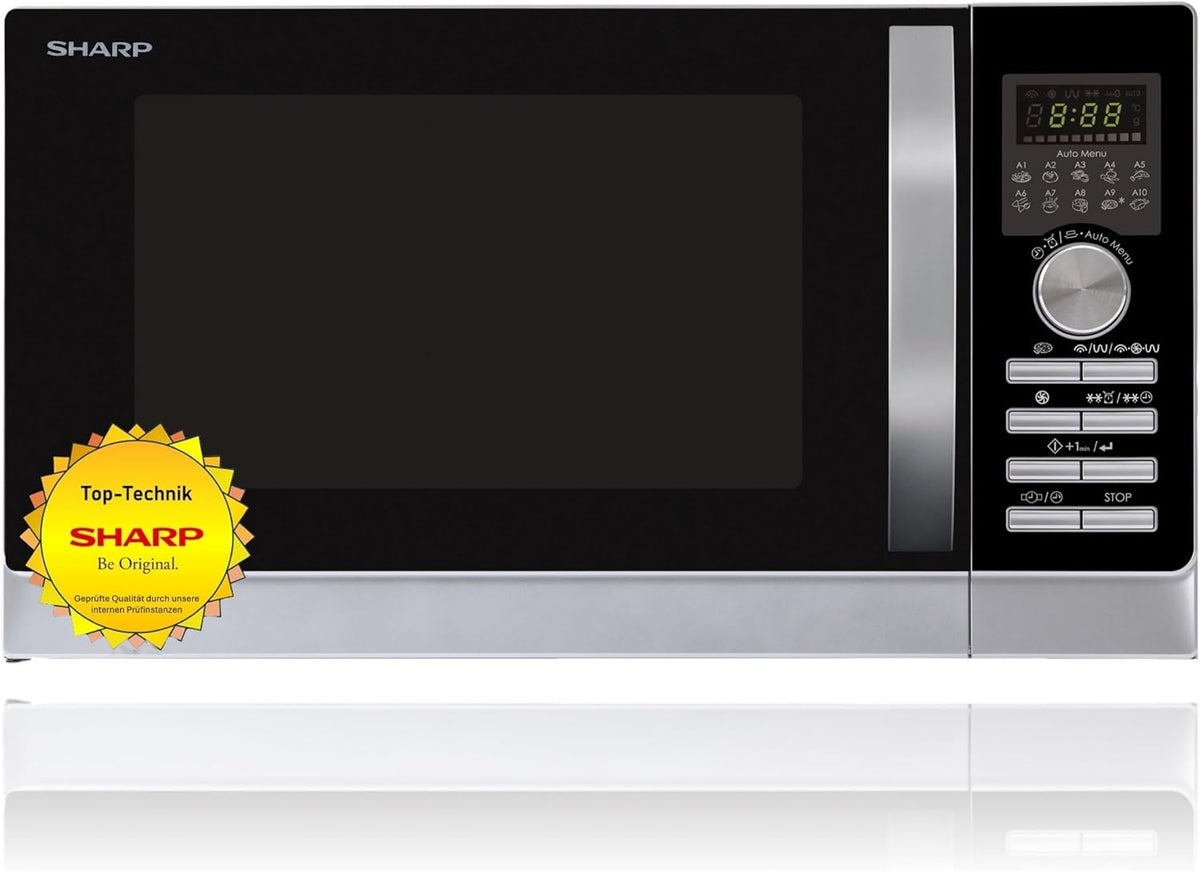 Forno a microonde SHARP 843 INW con grill e aria calda – 25 L, 900 W