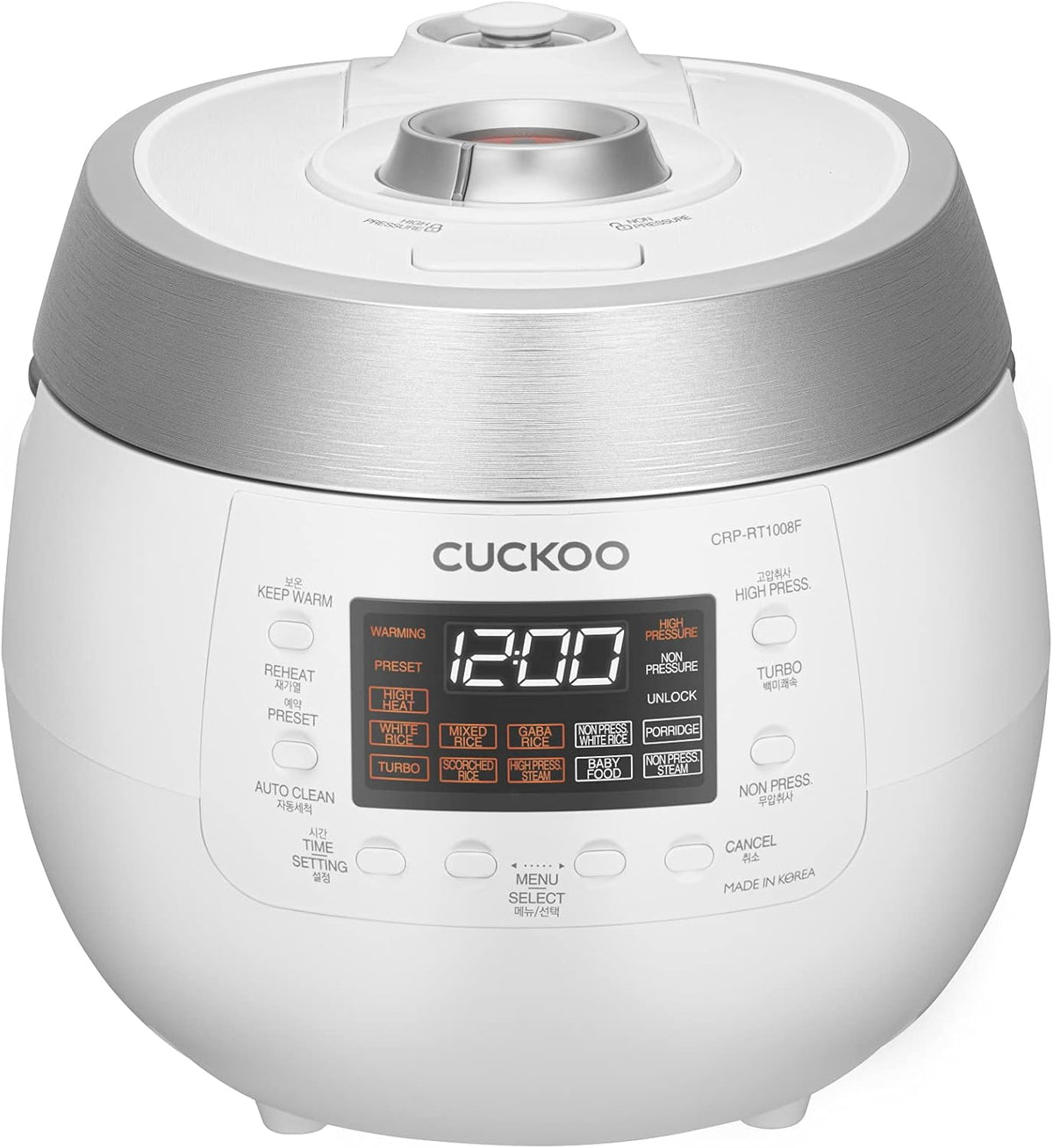 Cuociriso a pressione digitale CUCKOO CRP-RT1008F