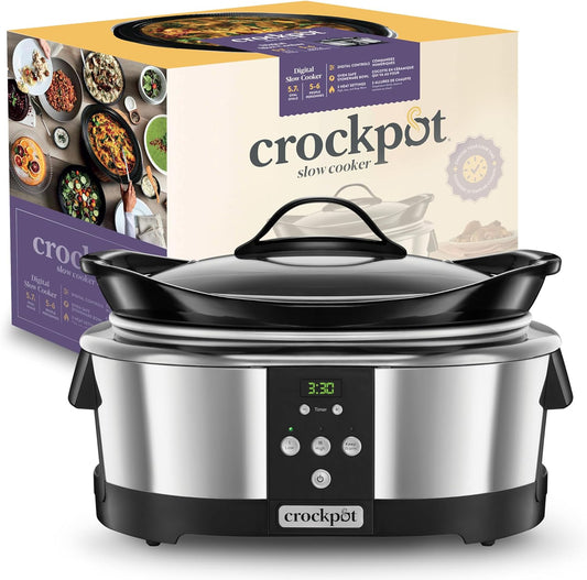 Crock-Pot SCCPBPP605-050 Slow Cooker/Timer digitale con conto alla rovescia