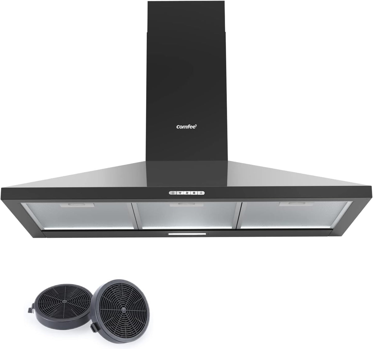 Cappa aspirante COMFEE' 90 cm PYRA17B-90 Nero