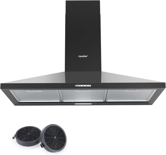 Cappa aspirante COMFEE' 90 cm PYRA17B-90 Nero