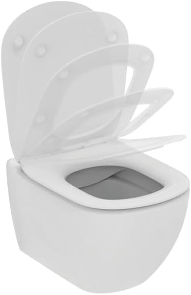 Ideal Standard - Tesi, vaso sospeso RimLS+ senza brida