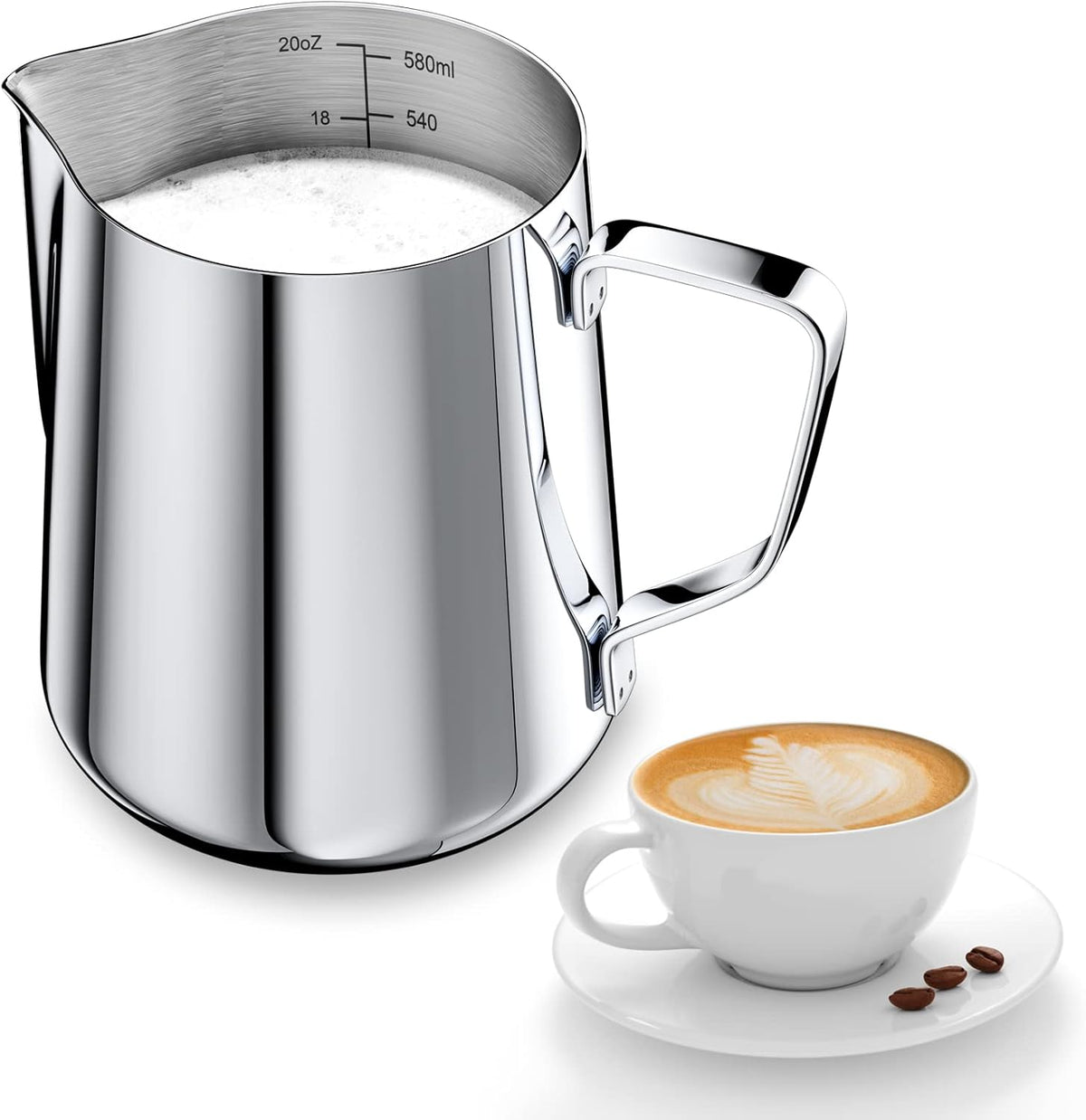 Montalatte professionale Newaner da 600 ml