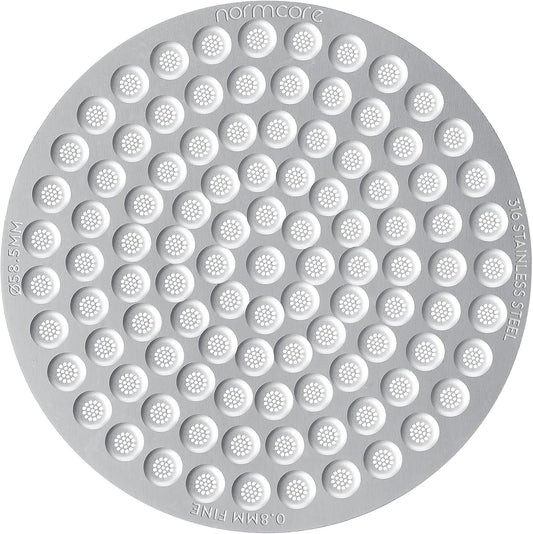 Filtro a disco Normcore da 58,5 mm, spessore 0,8 mm, filtro inferiore per doccia