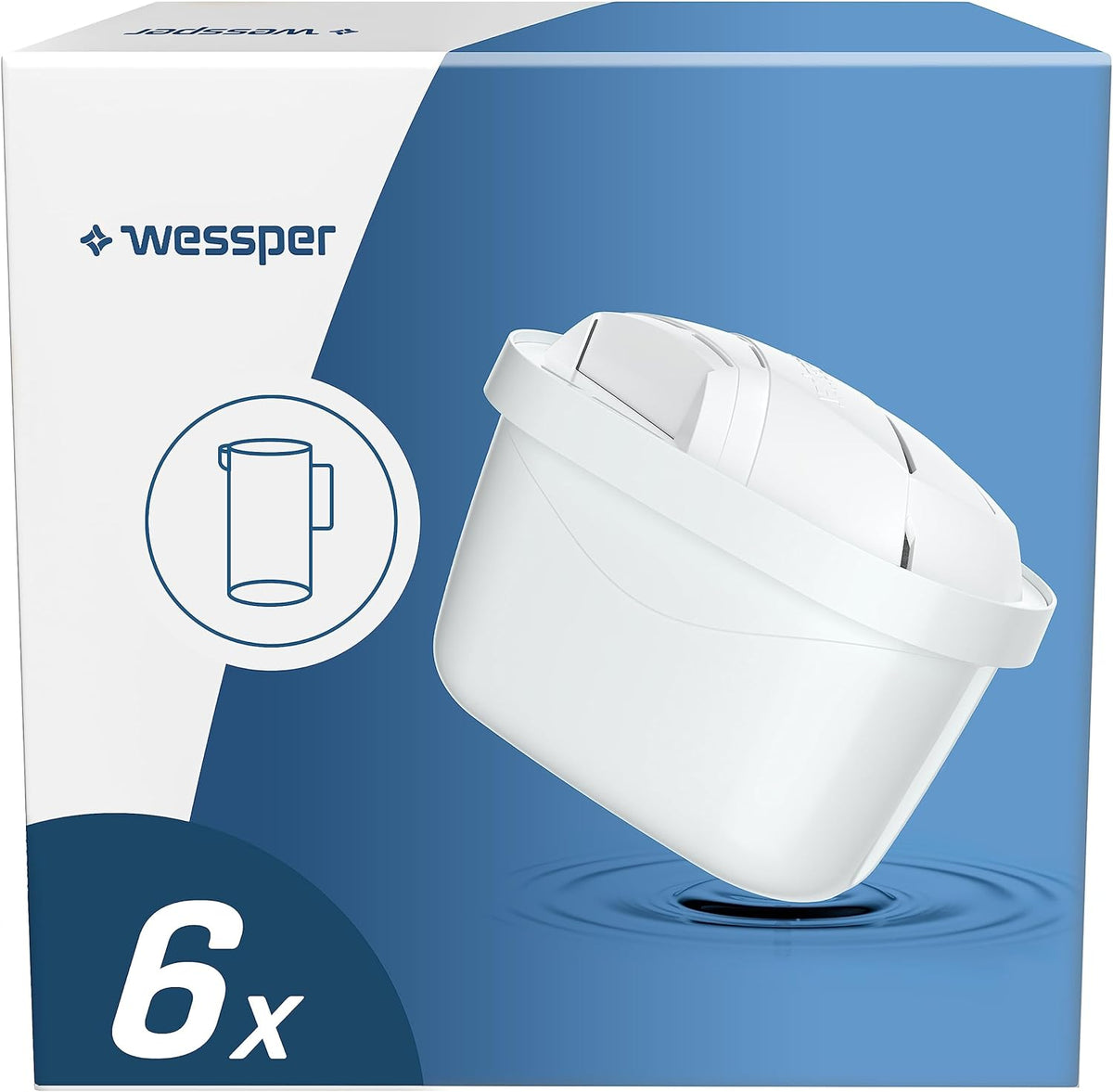 Cartucce filtro acqua Wessper, confezione da 12