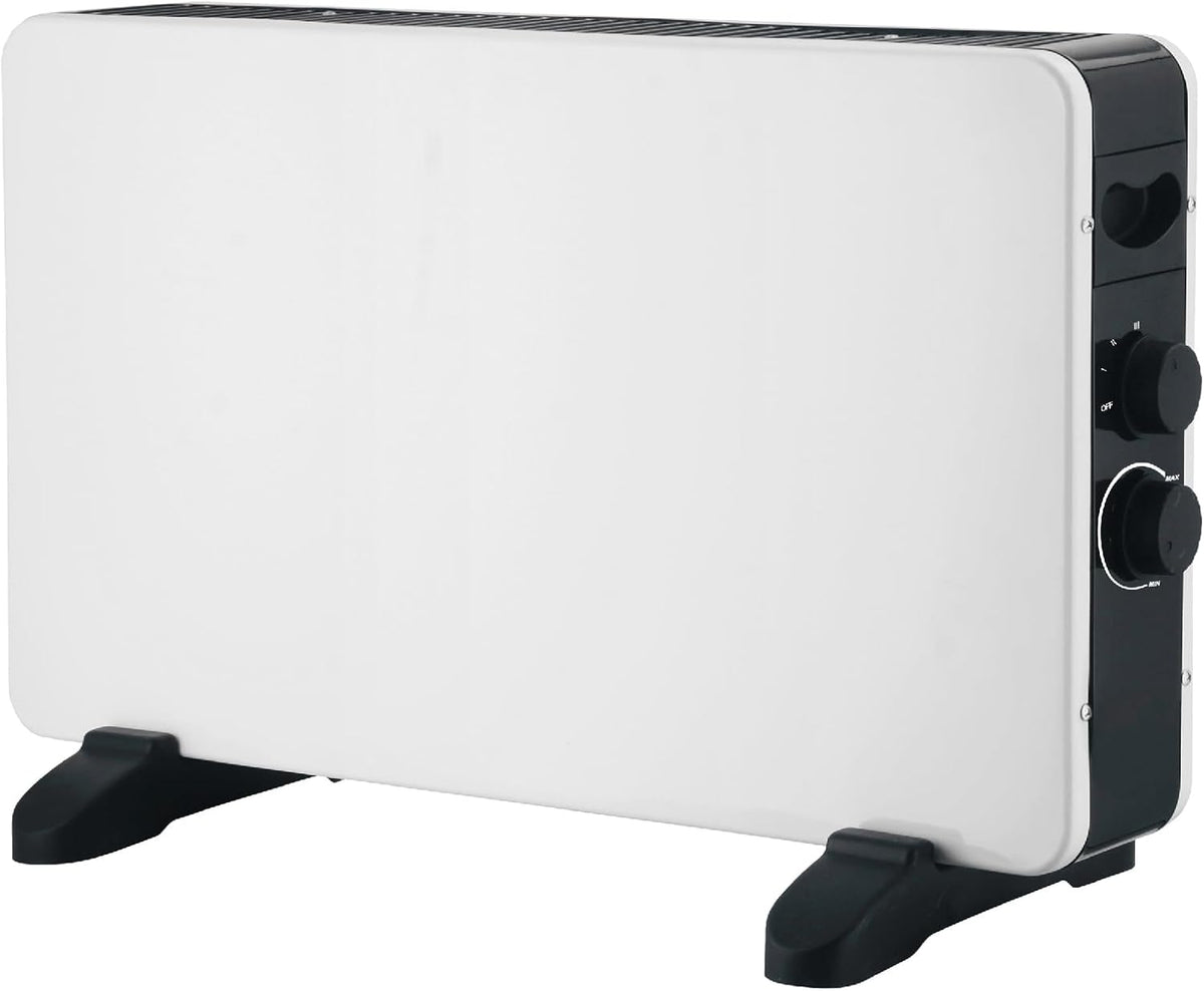 Bianco - Stufa elettrica 230 V. Termoconvettore elettrico con potenza regolabile 750-1250-2000 W