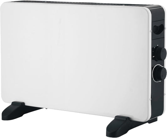 Bianco - Stufa elettrica 230 V. Termoconvettore elettrico con potenza regolabile 750-1250-2000 W
