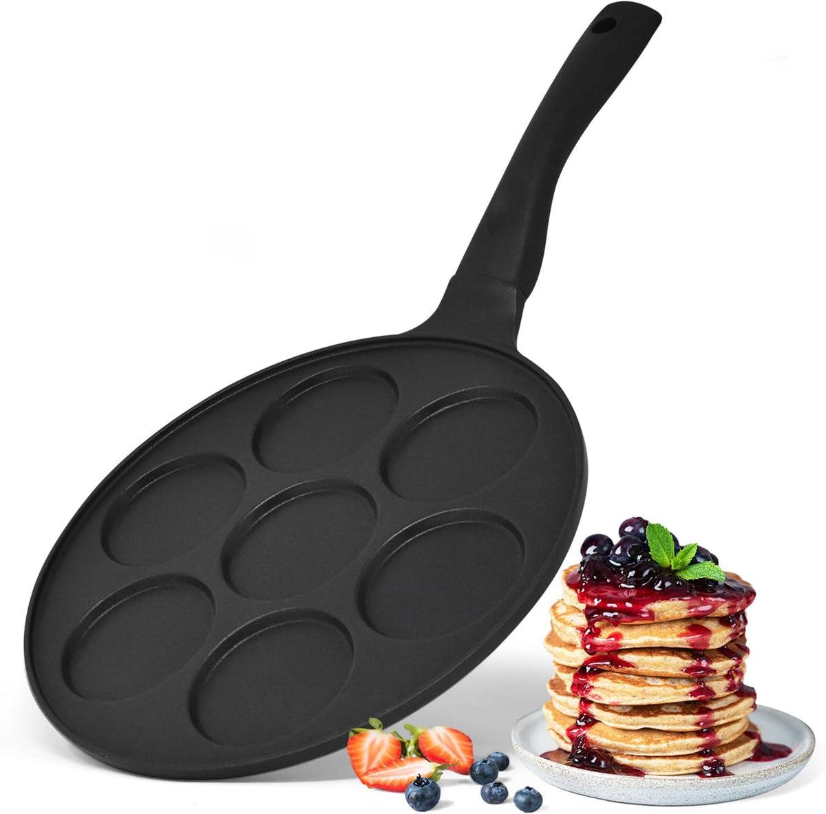 Joeji's Kitchen padella per pancake a 4 fori 26 cm